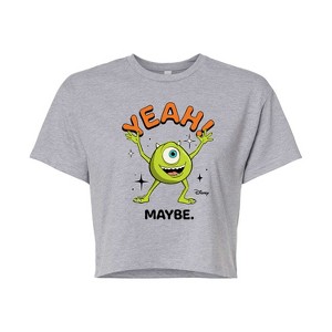 Women's - Disney - Mike Yeah Maybe Cropped Graphic T-Shirt - 1 of 4