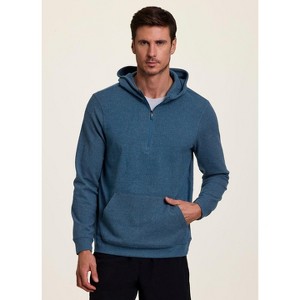 Avalanche Outdoor Textured Quarter Zip Hoodie Sweatshirt with Pocket for Hiking, Athleisure - 1 of 4