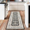 Vintage Washable Rugs for Living Room & Bedroom, Low Pile Soft Non-Slip with Rubber Backing, Home Office Decor - 3 of 4
