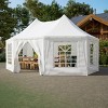 1pc Outdoor Event Tent, PVC-Coated Canopy with Steel Frame, Removable Walls & Carrying Bags for Weddings and Parties - Coolbibila - 2 of 4