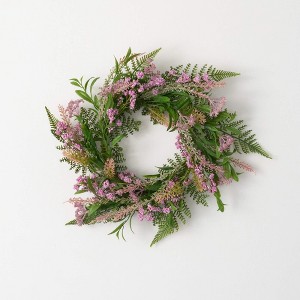 Sullivans Leafy Blush Berry Wreath - 1 of 3