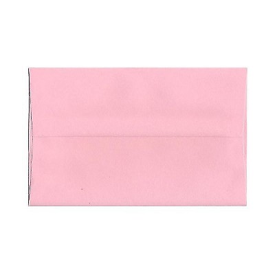 JAM Paper A10 Invitation Envelopes 6 x 9.5 Baby Pink 155688
