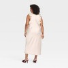 Women's Ruffle Sleeve Satin Maxi Dress - A New Day™ - 2 of 3