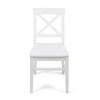 Akoasm Wood Kitchen Dinning Chairs Stools 2 Pieces-White - 4 of 4