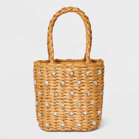 Straw bucket outlet handbags