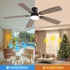 SKRAN 52 Inch Ceiling Fans , 6-Speed Low Profile Fans with 3-Color Lights, 3-Timer Reversible and Remote for Bedroom Living Room,Patio - 4 of 4