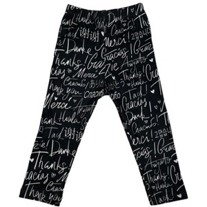 Mixed Up Clothing Baby Girl Thank You Leggings - 1 of 2