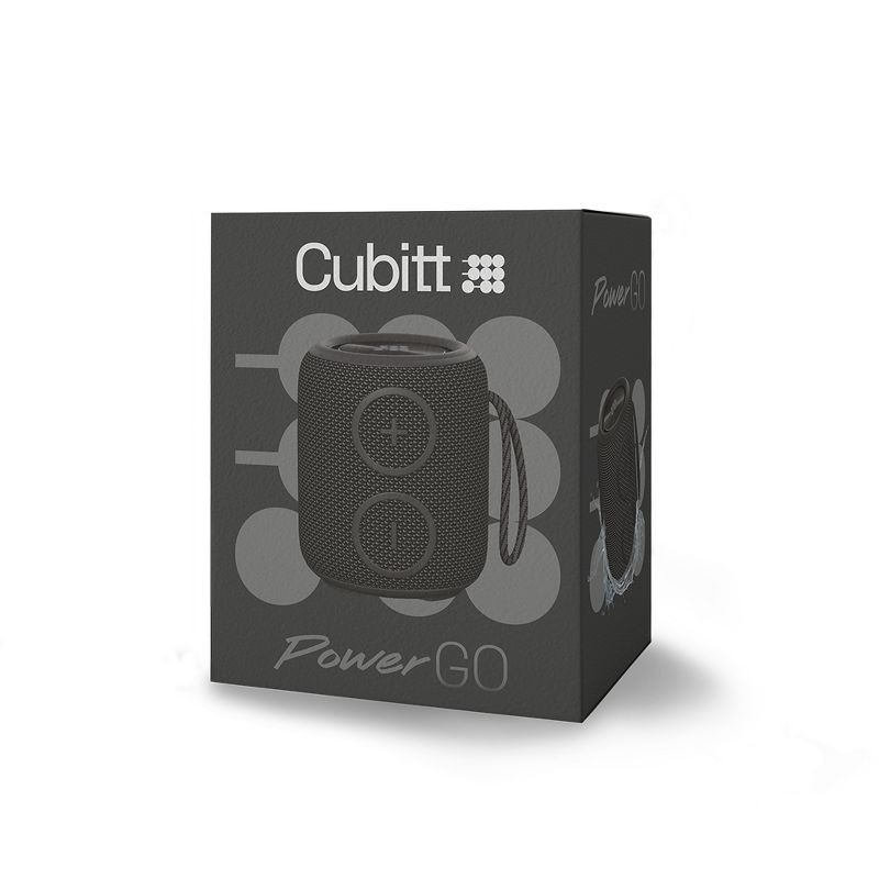 Cubitt Power GO Waterproof  portable speakers with Bluetooth  quick charge  10-hr playtime  stereo experience  and built-in microphone., 5 of 6