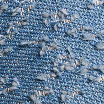 blue distressed denim