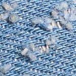 blue distressed denim