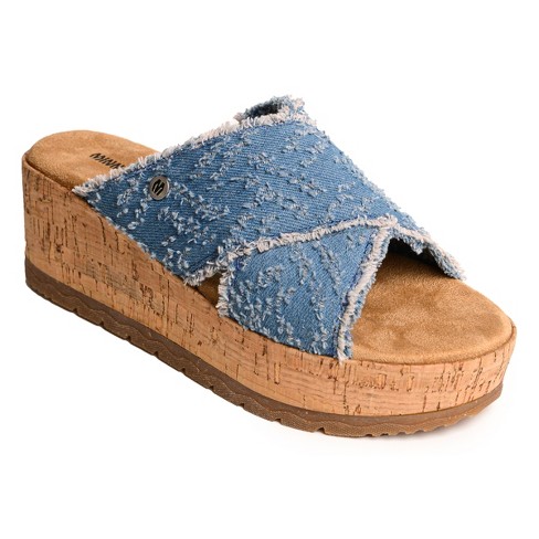 Minnetonka store wedge sandals