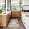 Lahome Short Velvet Geometric Floral Floor Mat-Natural Bio-Printed Soft Rug for Living Room, Bedroom, or Entryway - 2 of 4