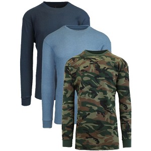 Galaxy By Harvic Men's Long Sleeve Thermal Shirt-3 Pack - 1 of 1