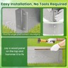 WELLFOR 6pc Rectangular Metal Outdoor Garden Bed with Saw Teeth Silver 0.1"x43.5" - 3 of 4