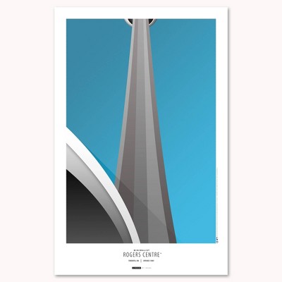 MLB Toronto Blue Jays Rogers Centre Tower Art Poster