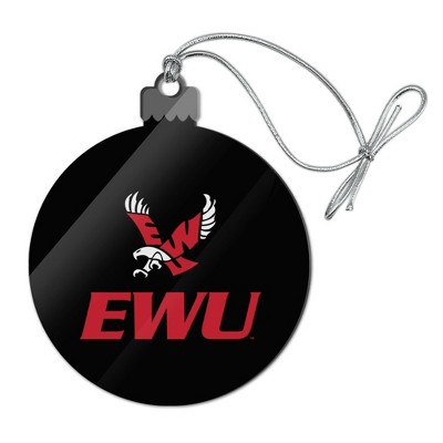 Eastern Washington University Secondary Acrylic Christmas Tree Holiday Ornament