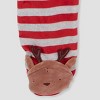 Carter's Just One You® Baby Striped Reindeer Sleep N' Play - Red - 4 of 4