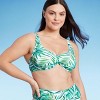 Women's Underwire Bralette Bikini Top - Shade & Shore™ Green Tropical Print - image 4 of 4