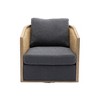 360 Degree Swivel Barrel Club Chair for Nursery, Hotel, Bedroom, Office, Lounge - 2 of 4