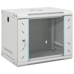 Aghana Digitals 9U Wall-Mountable Network Cabinet with Lockable Glass Door, IP20, 19" Standard, - 1 of 4