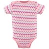 Hudson Baby Infant Girl Cotton Bodysuits 5pk, One Of A Kind - image 3 of 4