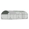 Large Metal Chicken Coop, Dome Chicken Coop with Upgrade Tri-Supporting, Chicken Run with Waterproof and Anti-UV Cover - 4 of 4