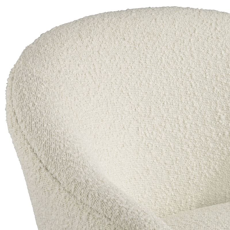 55 Downing Street Lina White Sheep Accent Chair with Gold Legs, 3 of 10