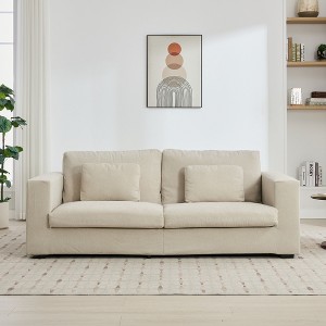 NicBex 83" Modern Sofa with Detachable Cover,3-Seater Cloud Couch with Dual Cushions,Space-Saving Sofas for Living Room,Bedroom - 1 of 4