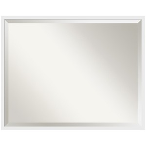 Amanti Art Incline Beveled Wood Framed Bathroom Vanity Wall Mirror - 1 of 4