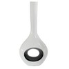 Uniquewise Decorative Unique Tall Vase with Hole Outside White Inside Black - 3 of 4