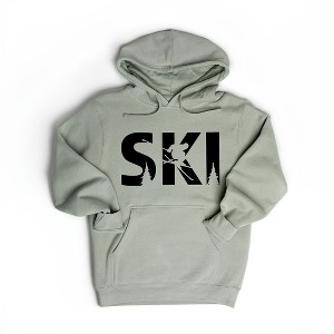 Simply Sage Market Women's Graphic Hoodie Ski With Trees - 1 of 3