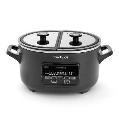 Crock-Pot 8qt MultiMeal Programmable Slow Cooker Speckled Black