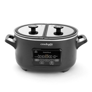 Crock-Pot 8qt MultiMeal Programmable Slow Cooker Speckled Black - 1 of 4
