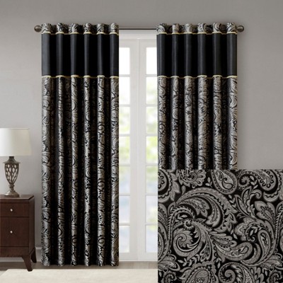 DSVIMOY Curtain Panels, 2PCS Jacquard Curtain Panel for Living Room, Bedroom, Multicolor, 84"*50"*0.13"