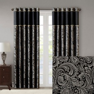 DSVIMOY Curtain Panels, 2PCS Jacquard Curtain Panel for Living Room, Bedroom, Multicolor, 84"*50"*0.13" - 1 of 4