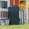 ORRD Campcraft Small Metal Garden Shed, Galvanized Steel, Waterproof Outdoor Storage with Lock System - 3 of 4