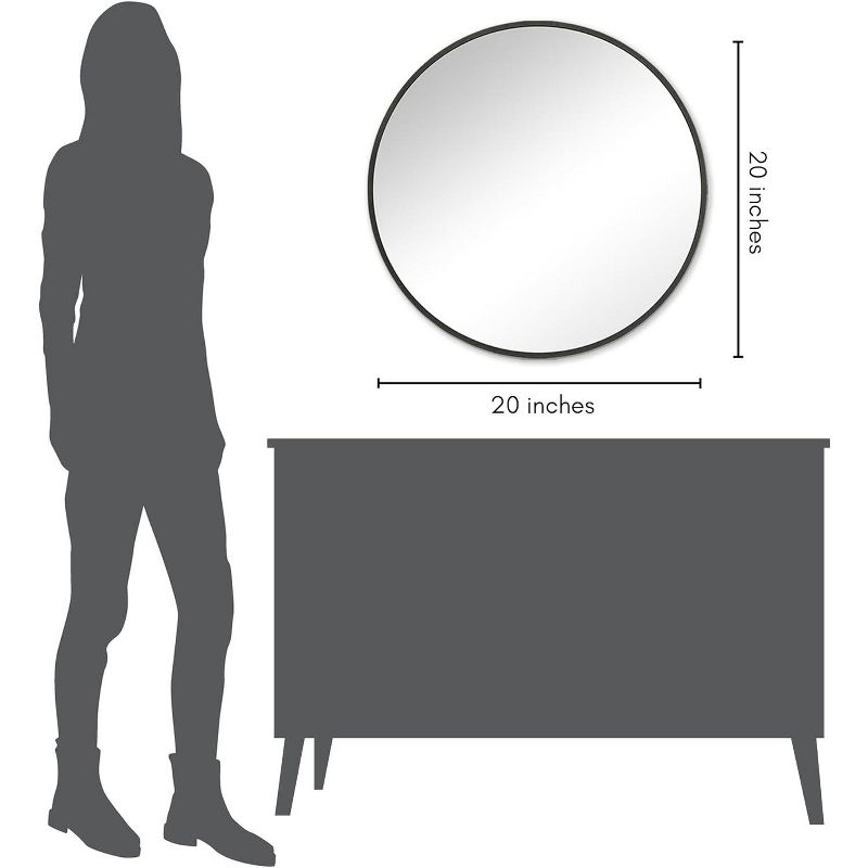 Americanflat Full Length Mirrors for Bathroom, Living Room, and Bedroom - Variety of Sizes and Colors, 5 of 10
