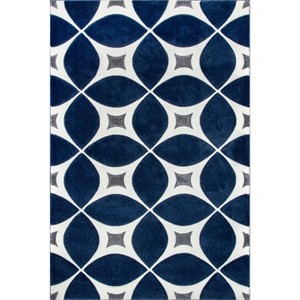 Nuloom Gabriela Contemporary Trellis Area Rug, 8' 6" x 11' 6", Navy - 1 of 4
