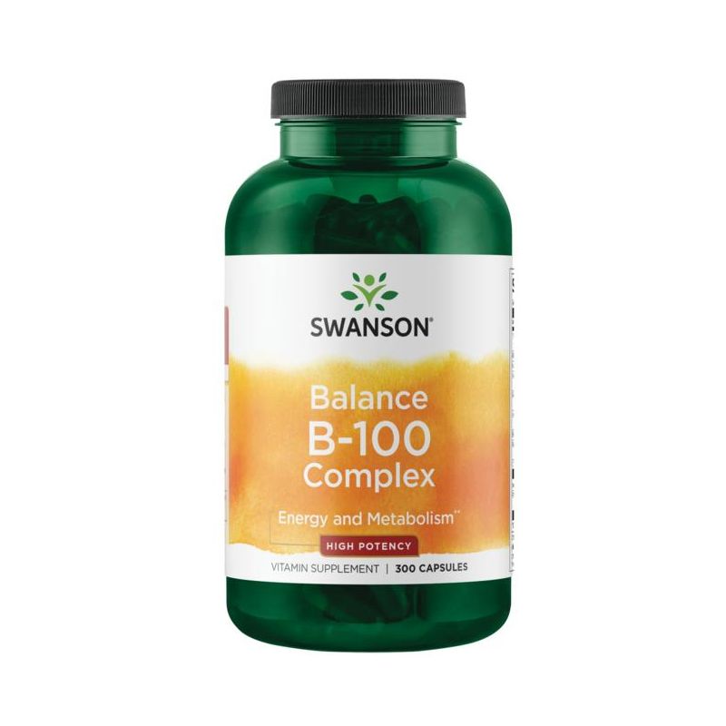 Swanson Balance Vitamin B-100 Complex - High Potency 300 Caps, 1 of 4