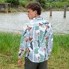 Campus Sutra Men Men's Pistachio Green & Ash Grey Abstract Tulip Shirt - 4 of 4