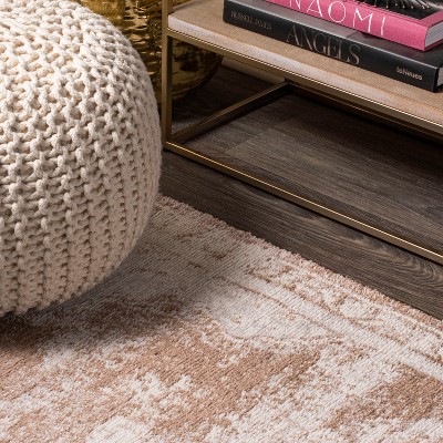 Alhambra Reversible Brown/Cream Synthetic 3x5 Modern Area Rug