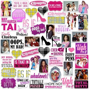 Clueless 50CT Vinyl Large Deluxe Stickers Variety Pack of 50 - 1 of 4