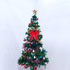 SEVOBAL Artificial Trees 6FT Artificial Christmas Tree Pre-Lit Christmas Tree with 592 Tips Xmas Tree Holiday Decoration, Green, 27.56"*9.84"*72" - 3 of 4