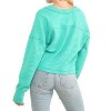 Women's Vneck Raw Hem Cozy Sweater - VERY J - 2 of 3