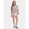 EXLURA Womens Summer Oversized T Shirts Crewneck Loose Workout Short Sleeve Blouse Tops 2025 Y2K Casual Athletic Basic Tee - 4 of 4