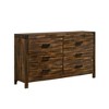 Wren 6 Drawer Dresser Chestnut - Picket House Furnishings: Mid-Century Modern Bedroom Storage, Rubberwood Frame - 2 of 4