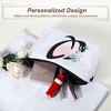Unique Bargains Large Capacity Zipper Personalized Small Makeup Bag White - 3 of 4