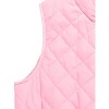 Allegra K Women's Stand Collar Lightweight Gilet Quilted Zip Vest - 4 of 4