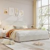 Bed Frame, Modern Beige Upholstered Platform Bed Frame with Headboard, 4 Storage Drawers, Wooden Slats Support, No Box Spring Needed - 2 of 4