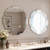Lyngins Silver Bathroom Mirrors,Wood Frame Wall Mirrors,HD Decorative Mirrors,Wave Vanity Mirrors for Bathroom,Bedroom - 4 of 4